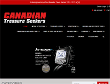 Tablet Screenshot of canadiantreasureseekers.com